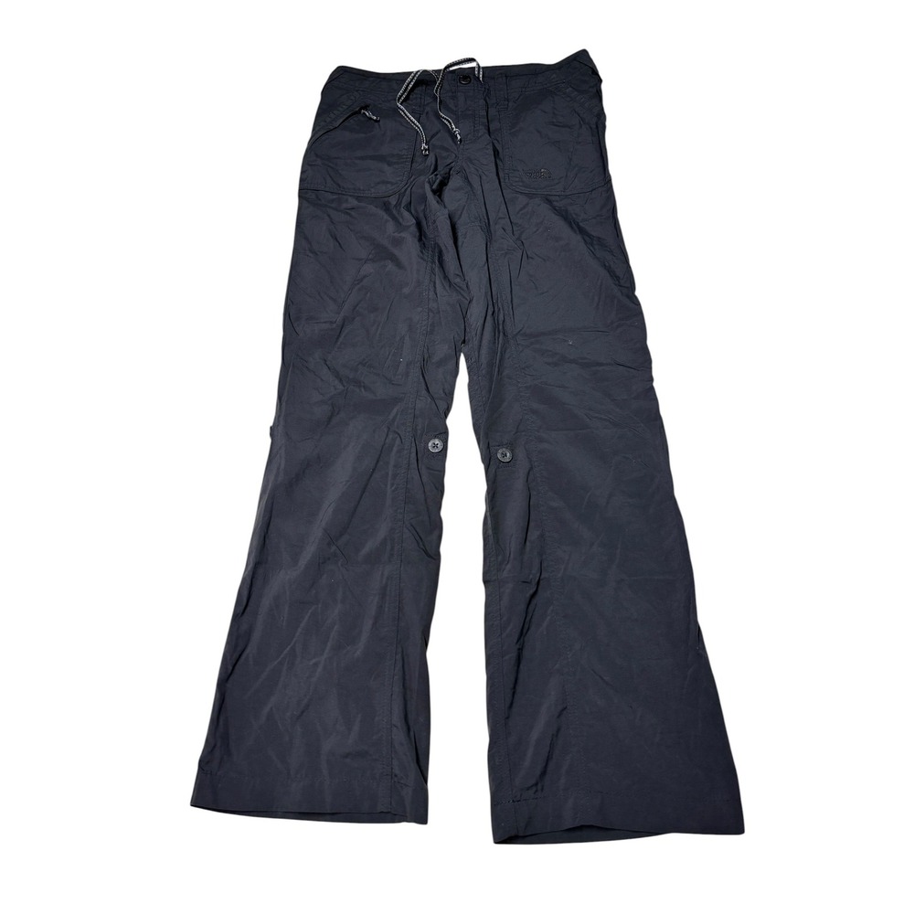 The North Face Womens AU3F Black Roll Up Cargo Hiking Pants Size 6 30X32 Regular